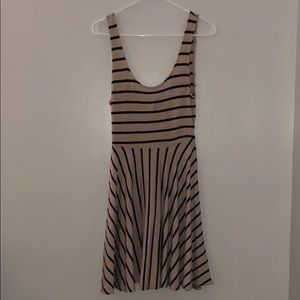 Striped Beige Dress